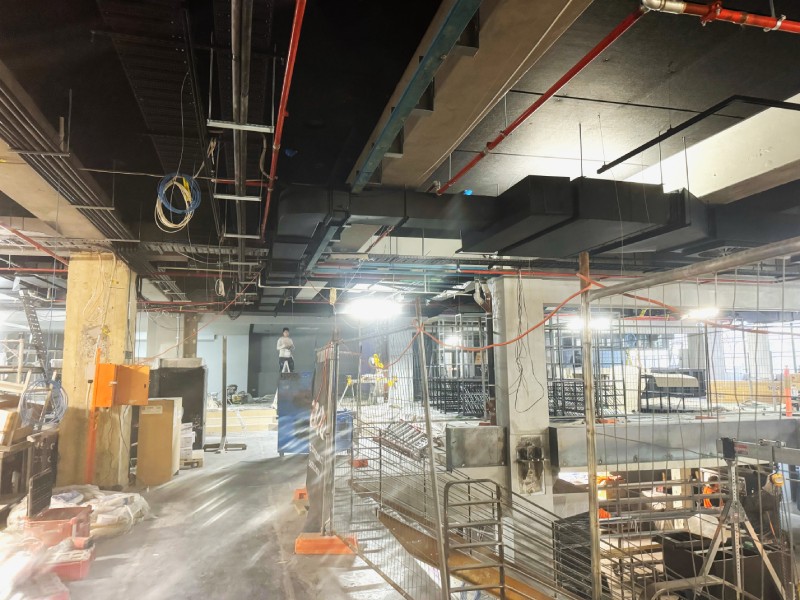 indoor construction site